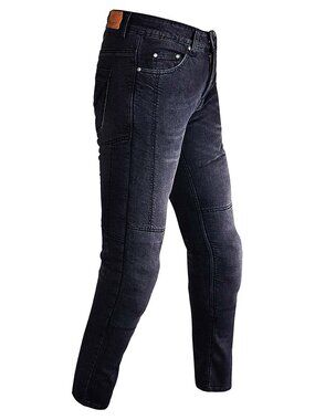RIDERACT® Motorcycle Jeans Mens Black Biker Riding Pants